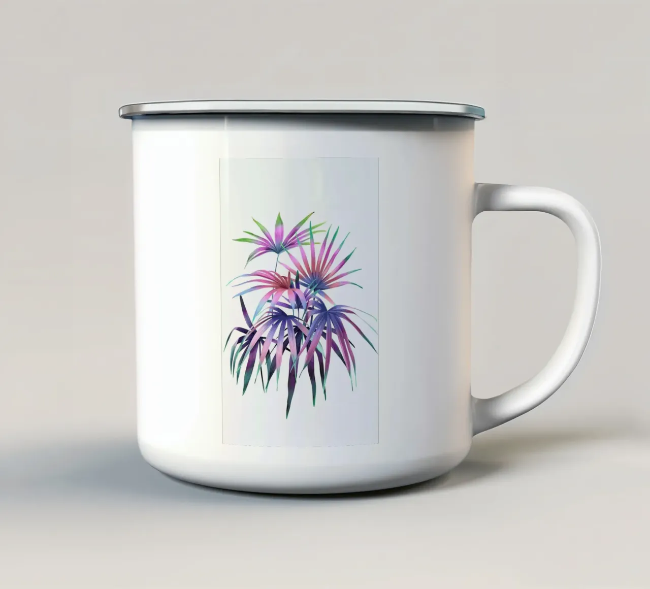 Bunte Palmen tazza in smalto da youdesignme
