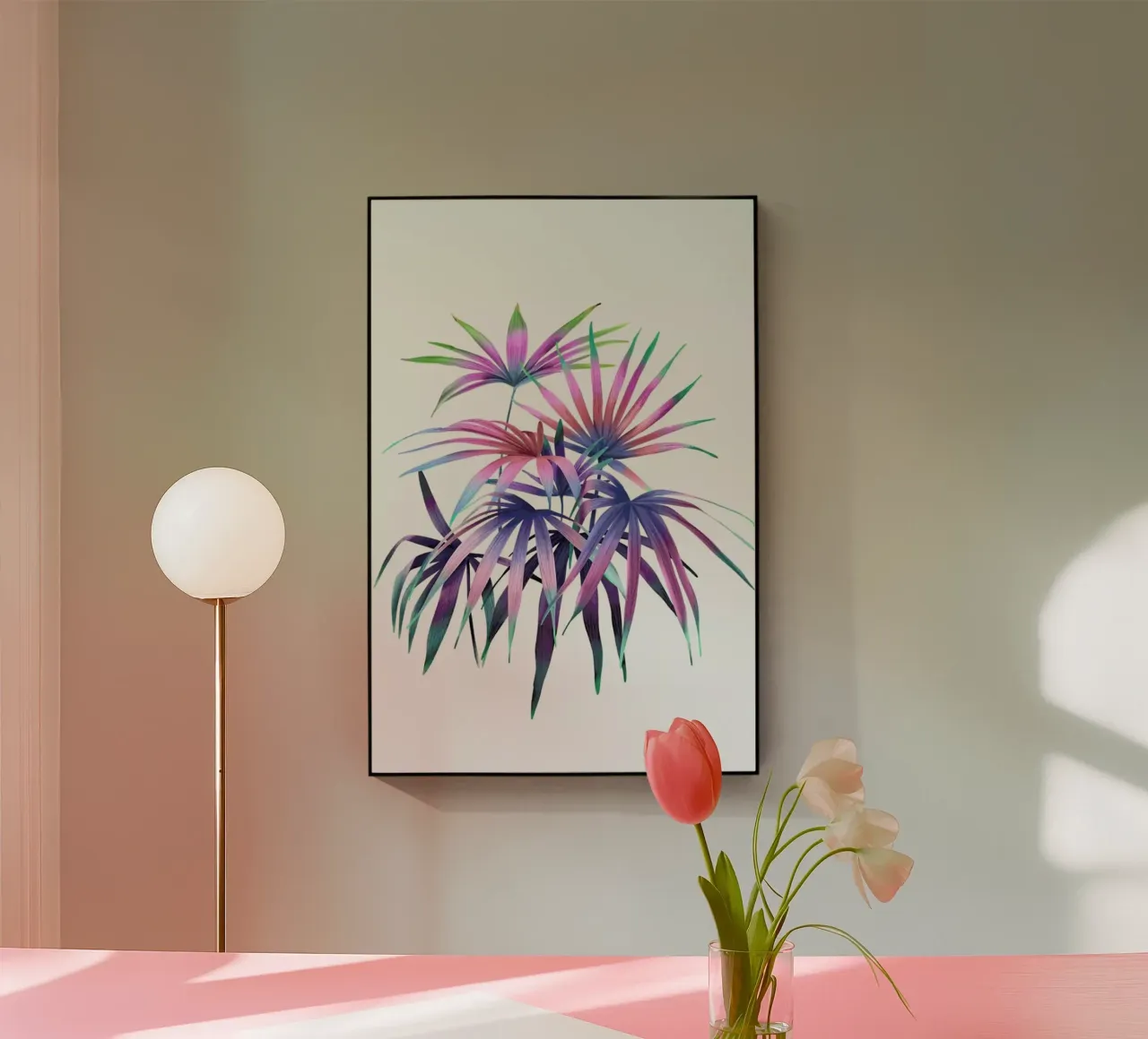 Bunte Palmen plexiglass da youdesignme