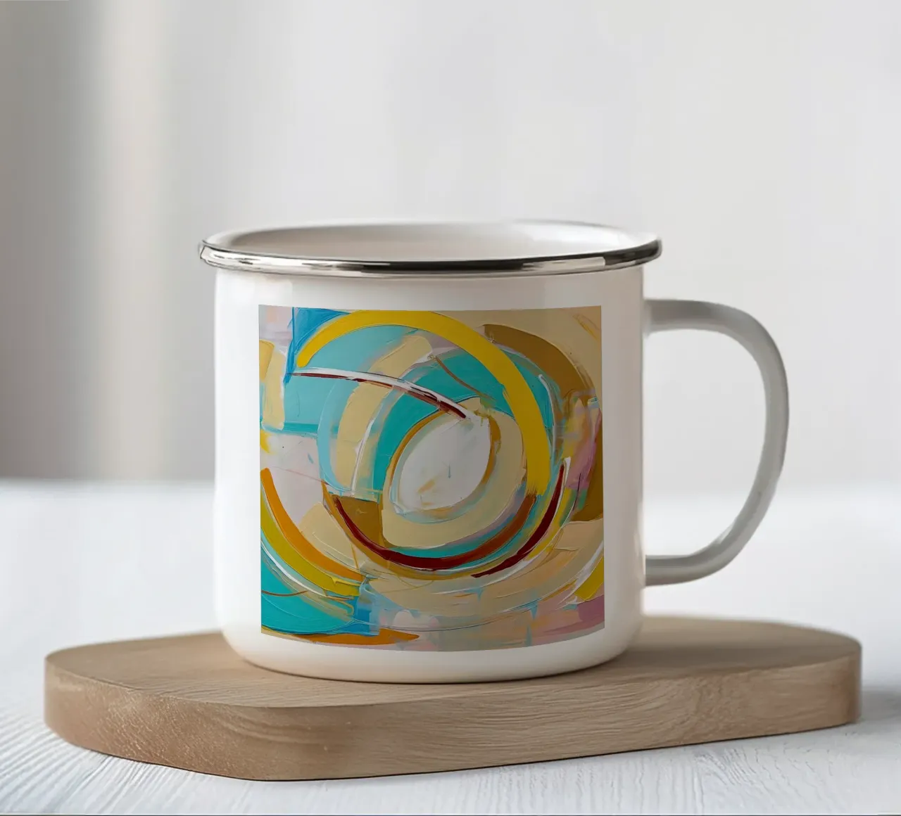 Arte da parete di Imagine tazza in smalto da Imagine