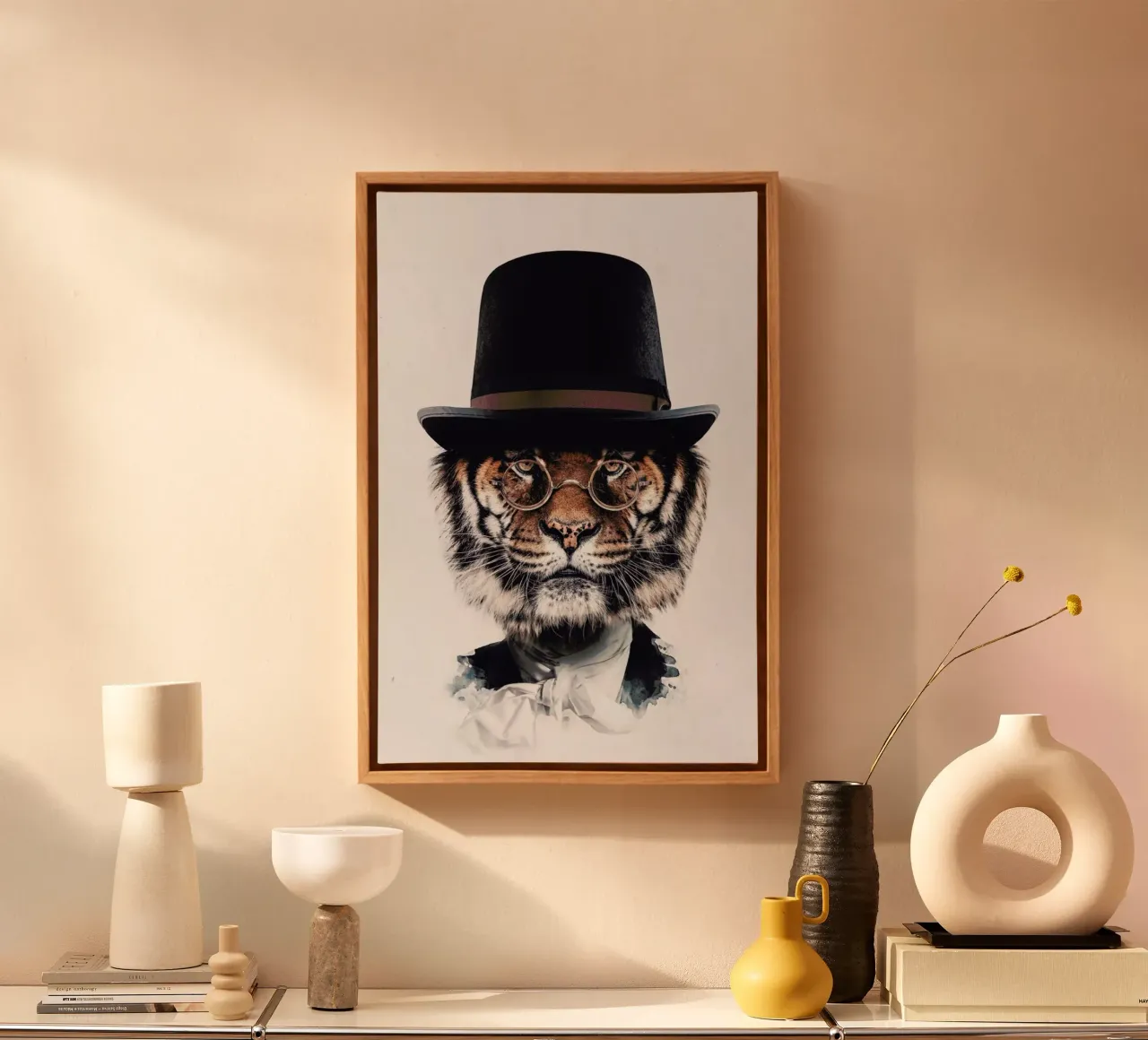 Classy Tiger Light tela con Cornice a cassetta da Wouter Rikken