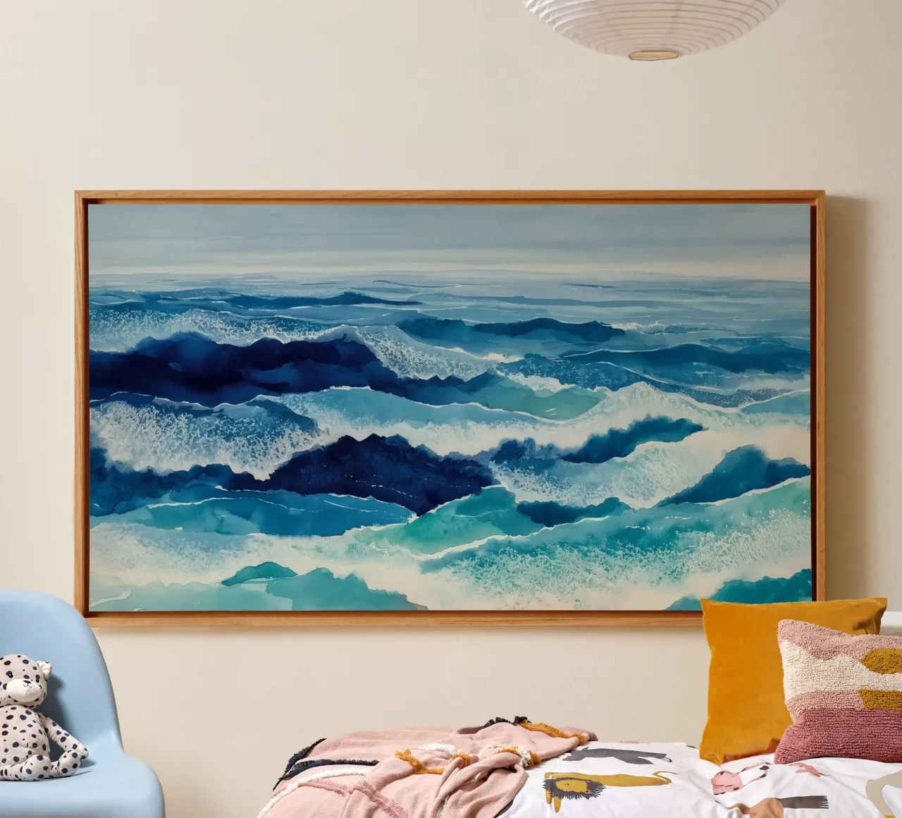 Creste oceaniche tela con Cornice a cassetta da Matthias Keller Studio