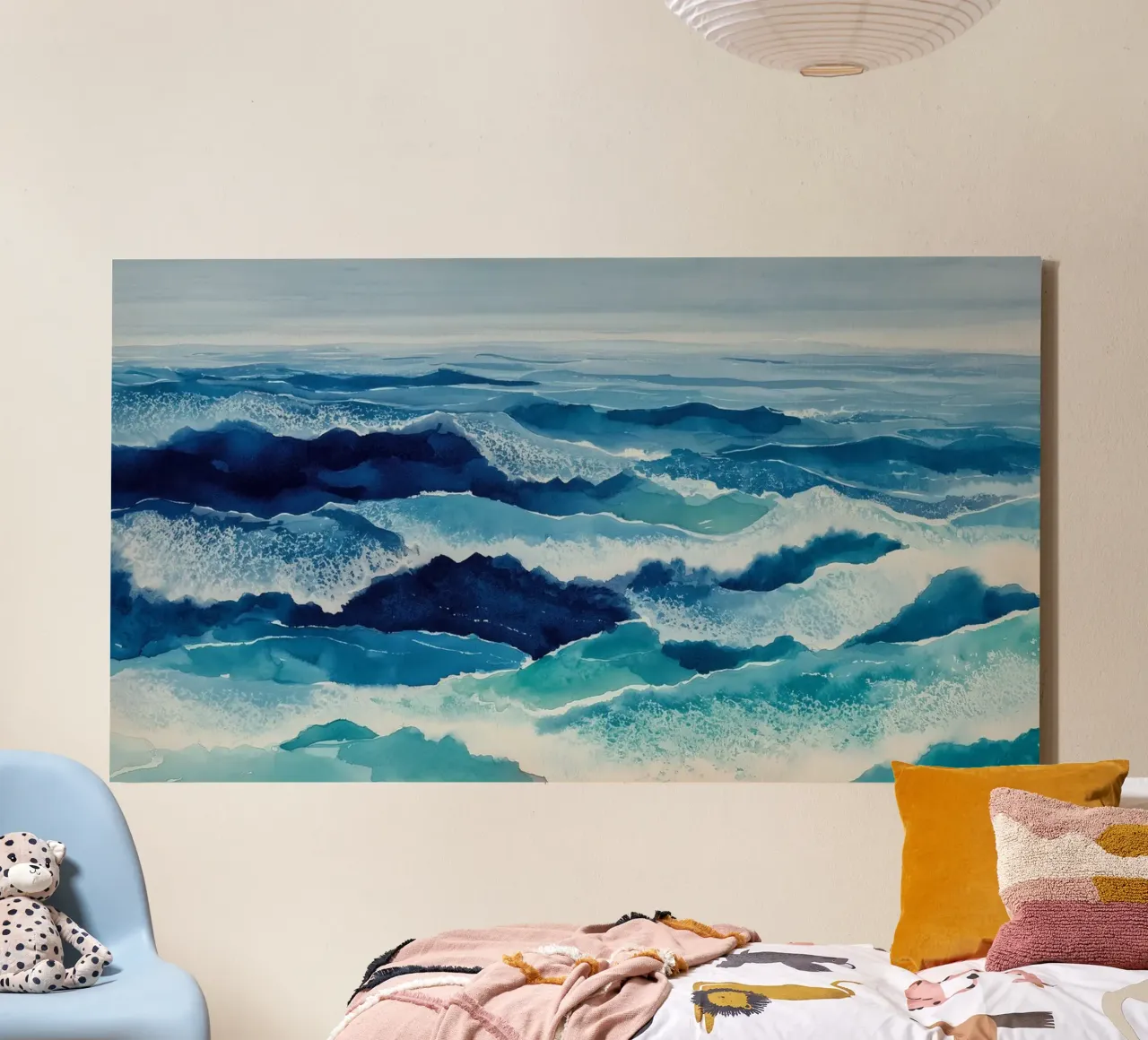 Creste oceaniche tela con Cornice a cassetta da Matthias Keller Studio