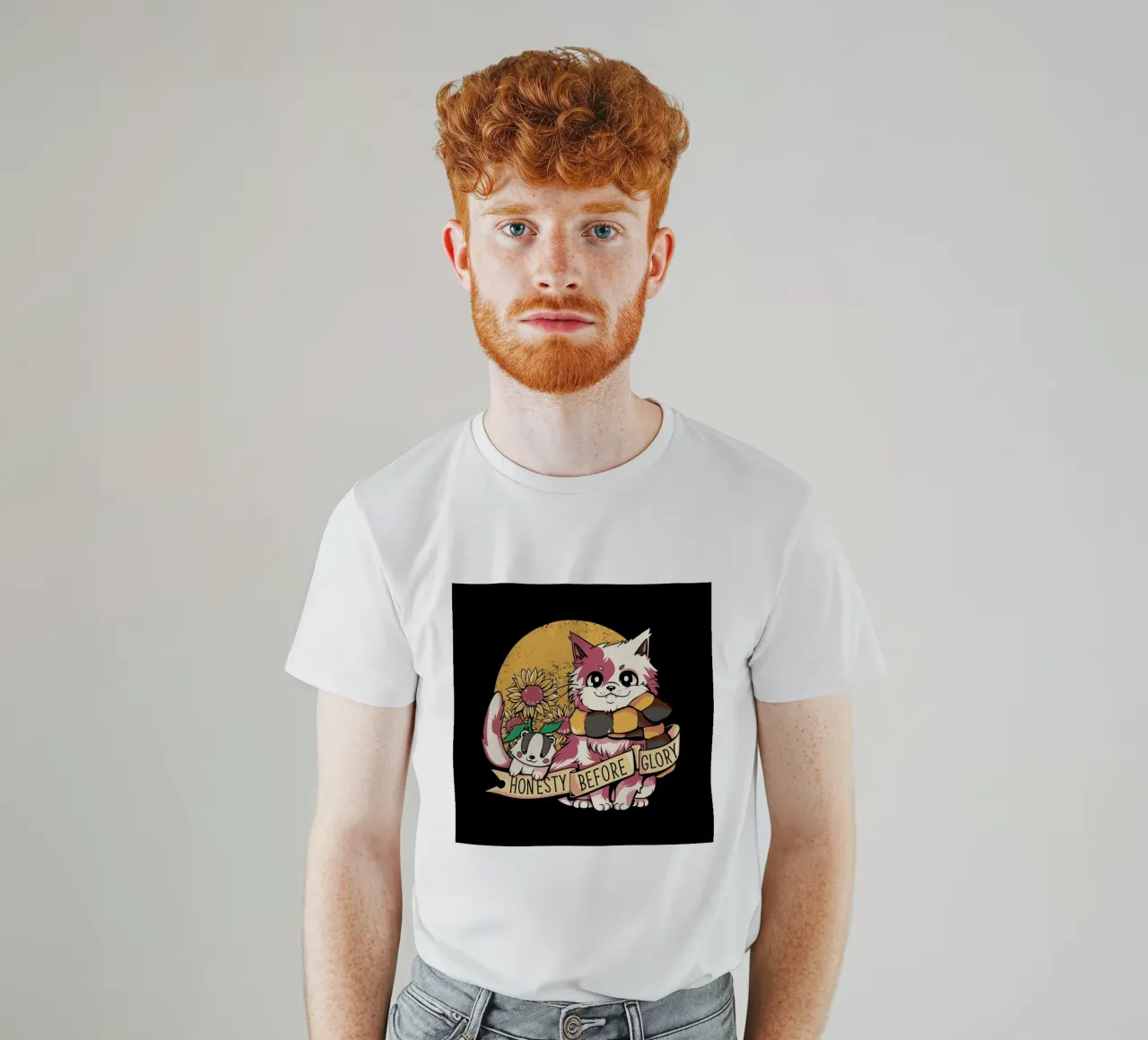 Giant Cat, Tiny Elephant t-shirt da Tobe Fonseca