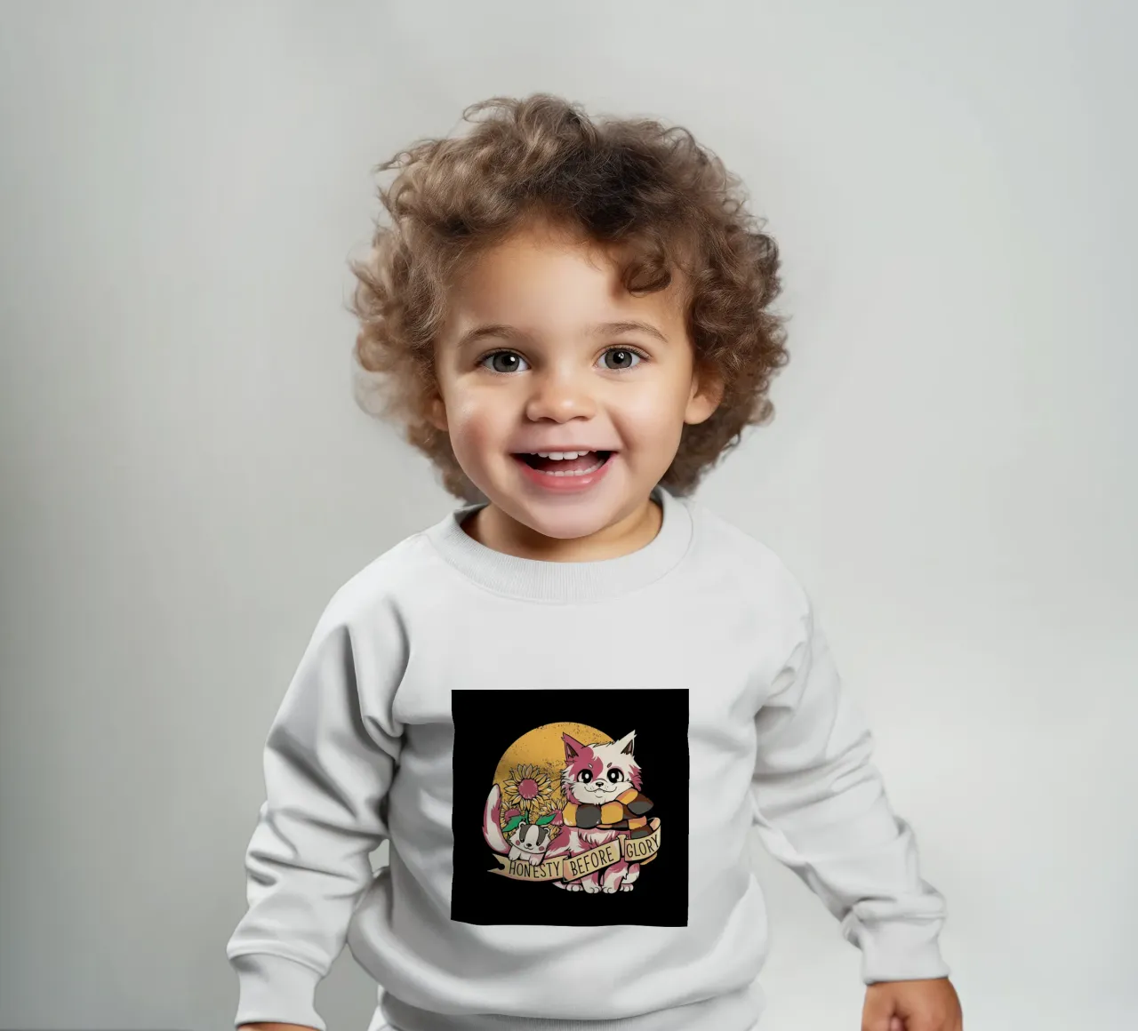 Giant Cat, Tiny Elephant felpa neonato da Tobe Fonseca