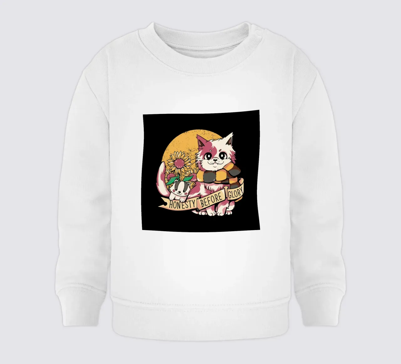 Giant Cat, Tiny Elephant felpa neonato da Tobe Fonseca