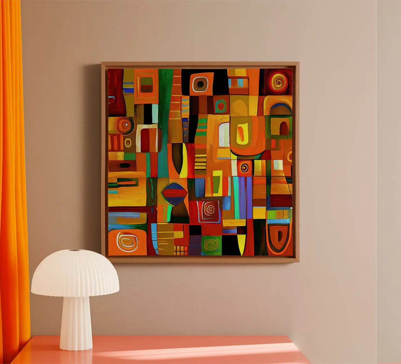 Muurkunst van Imagine canvas met Baklijst van Imagine