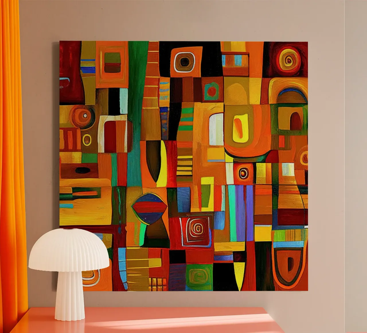 Muurkunst van Imagine canvas met Baklijst van Imagine