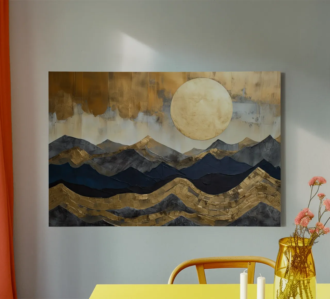 Muurkunst van Imagine canvas met Baklijst van Imagine