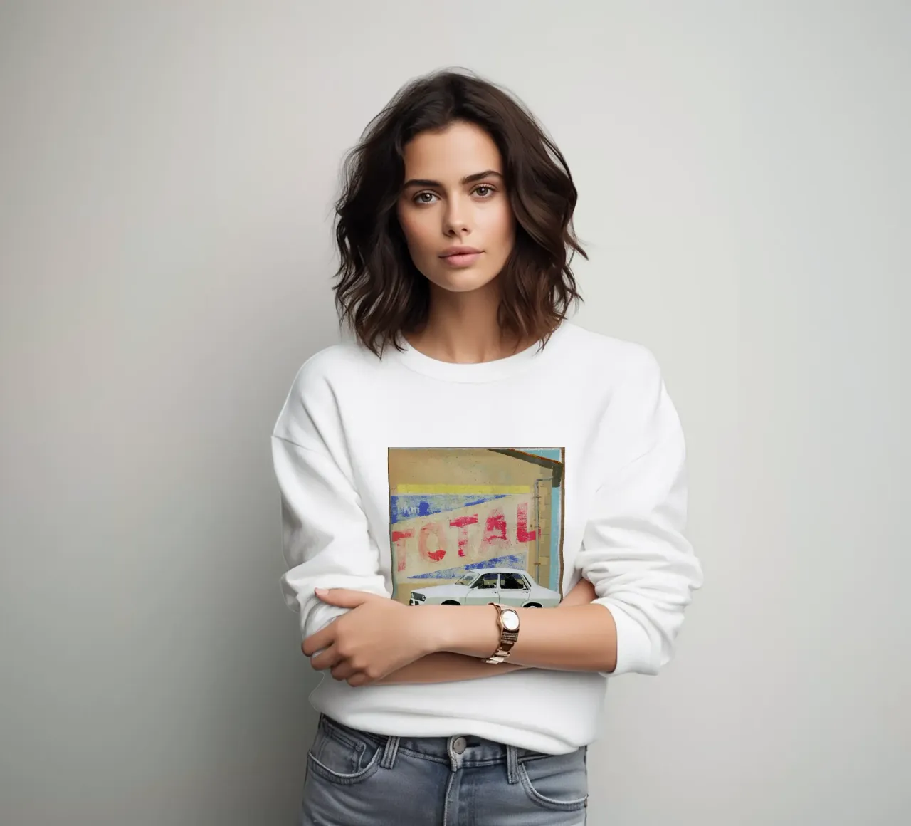 Total 1 Final 1 Sweatshirt von Andy Bridge