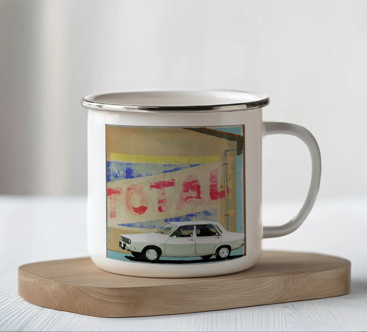 Total 1 Final 1 Emaille Tasse von Andy Bridge