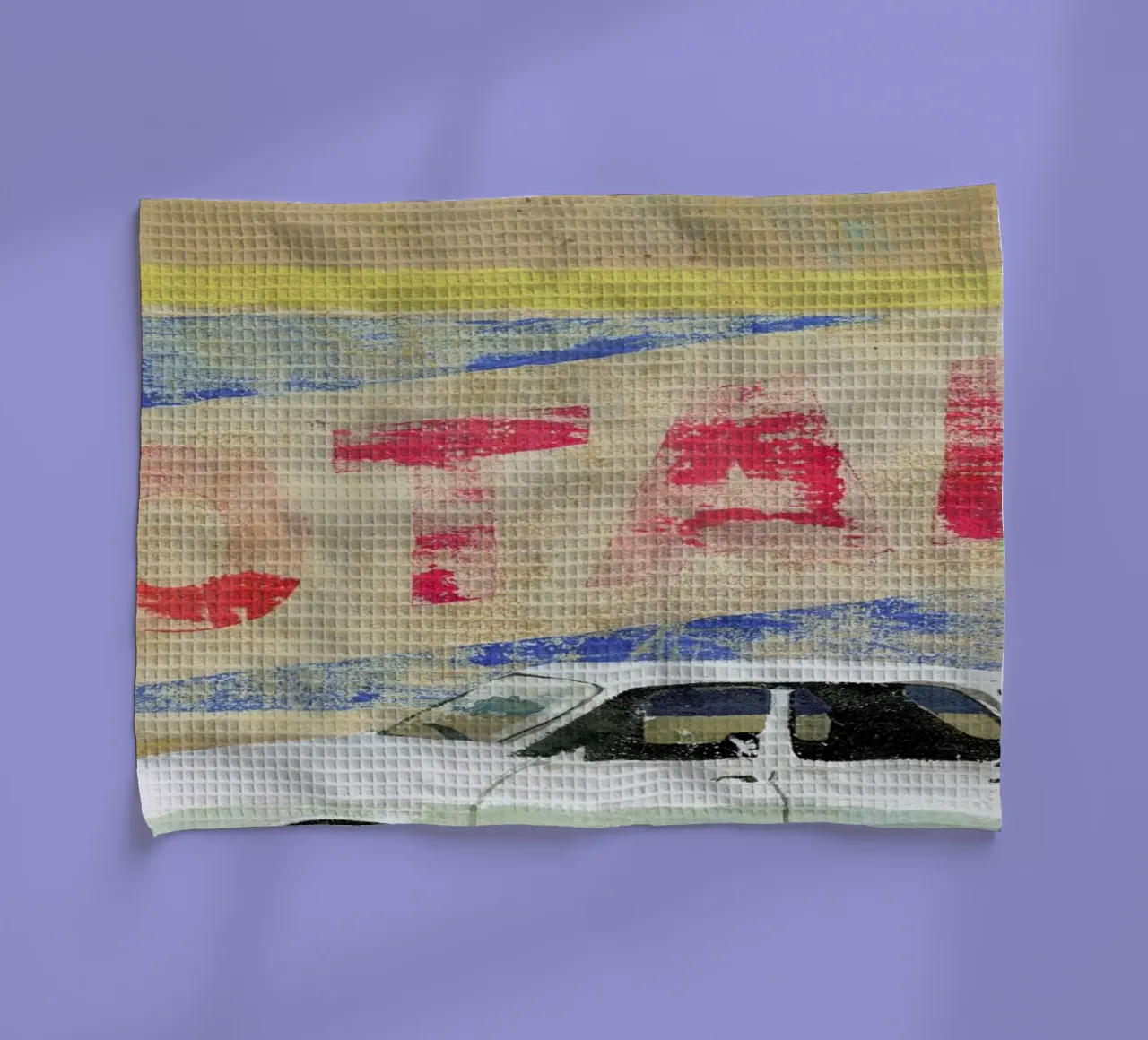 Total 1 Final 1 tea towel by Andy Bridge