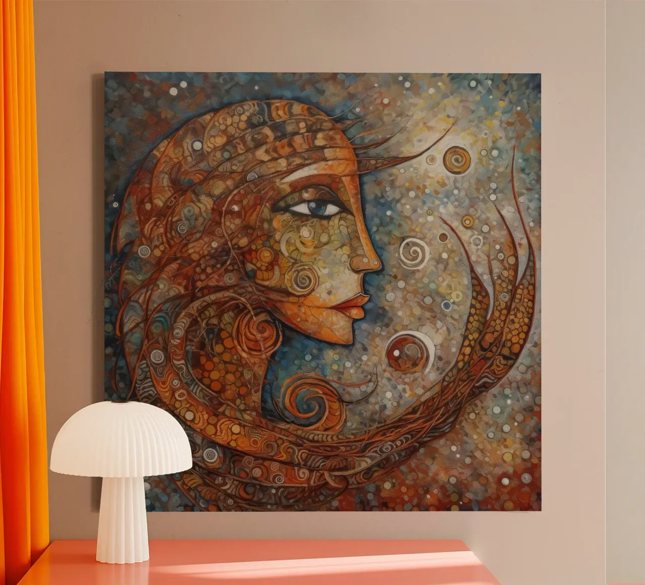 Muurkunst van Imagine canvas met Baklijst van Imagine
