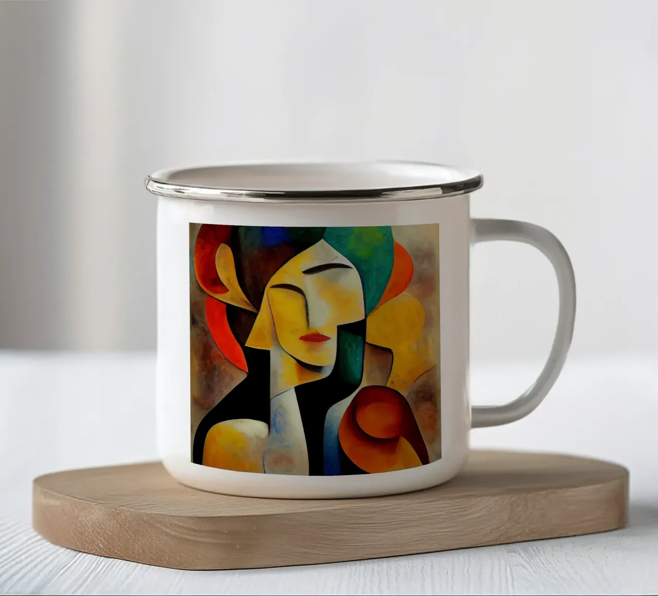 Arte da parete di Imagine tazza in smalto da Imagine