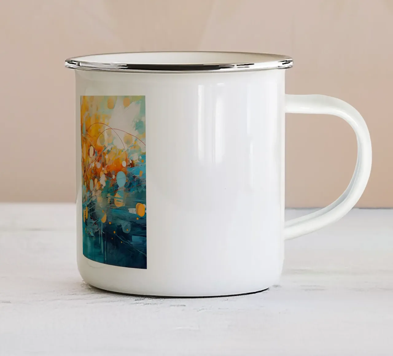 Arte da parete di Imagine tazza in smalto da Imagine