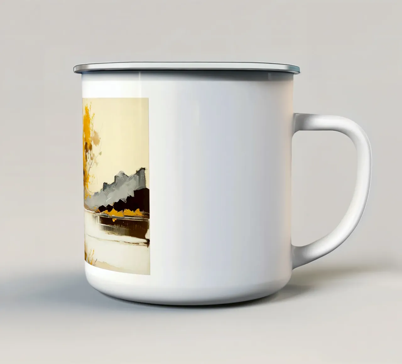 Arte da parete di Imagine tazza in smalto da Imagine
