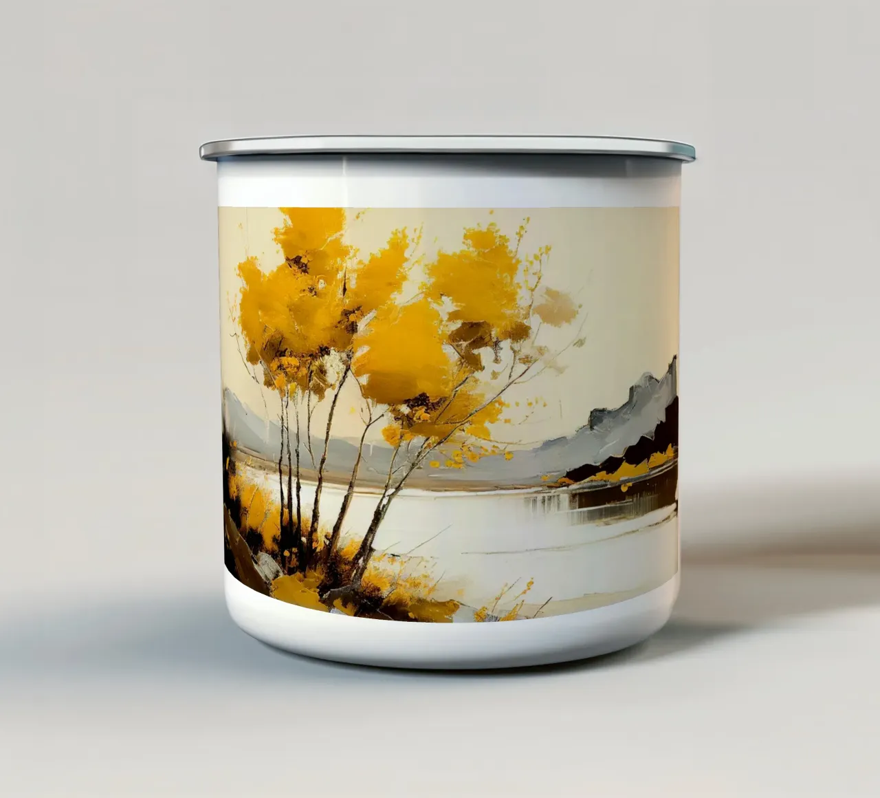 Arte da parete di Imagine tazza in smalto da Imagine