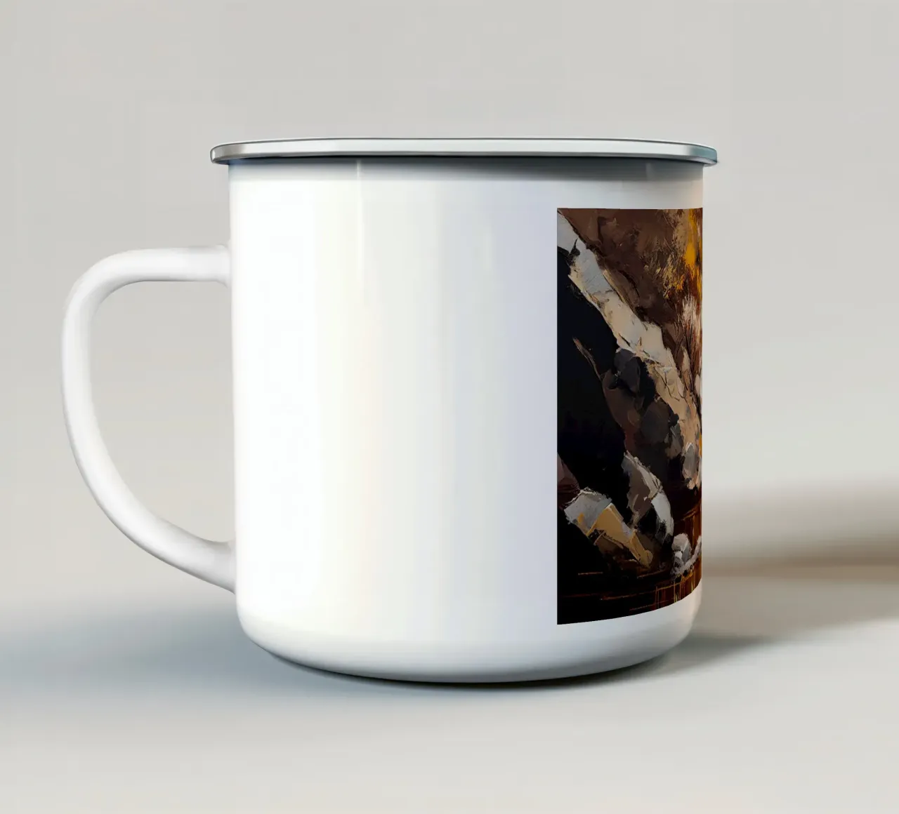 Arte da parete di Imagine tazza in smalto da Imagine