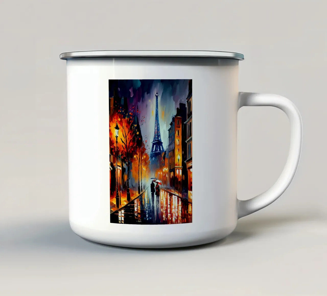 Art mural d'Imagine mug en émail de Imagine