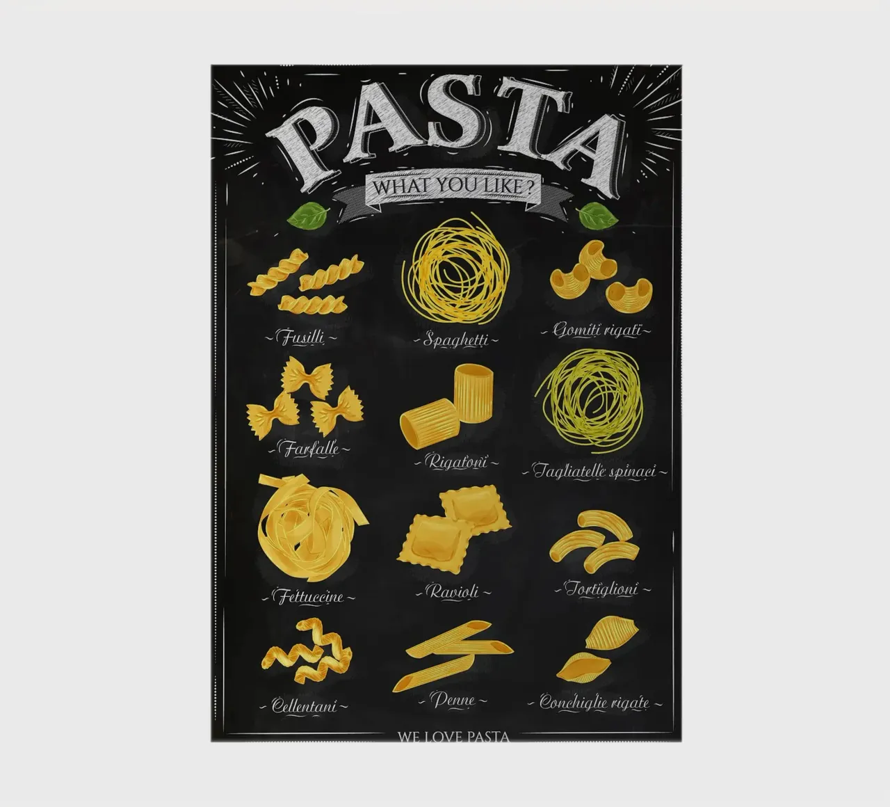 Pasta types notebook by Patrick J Curtis