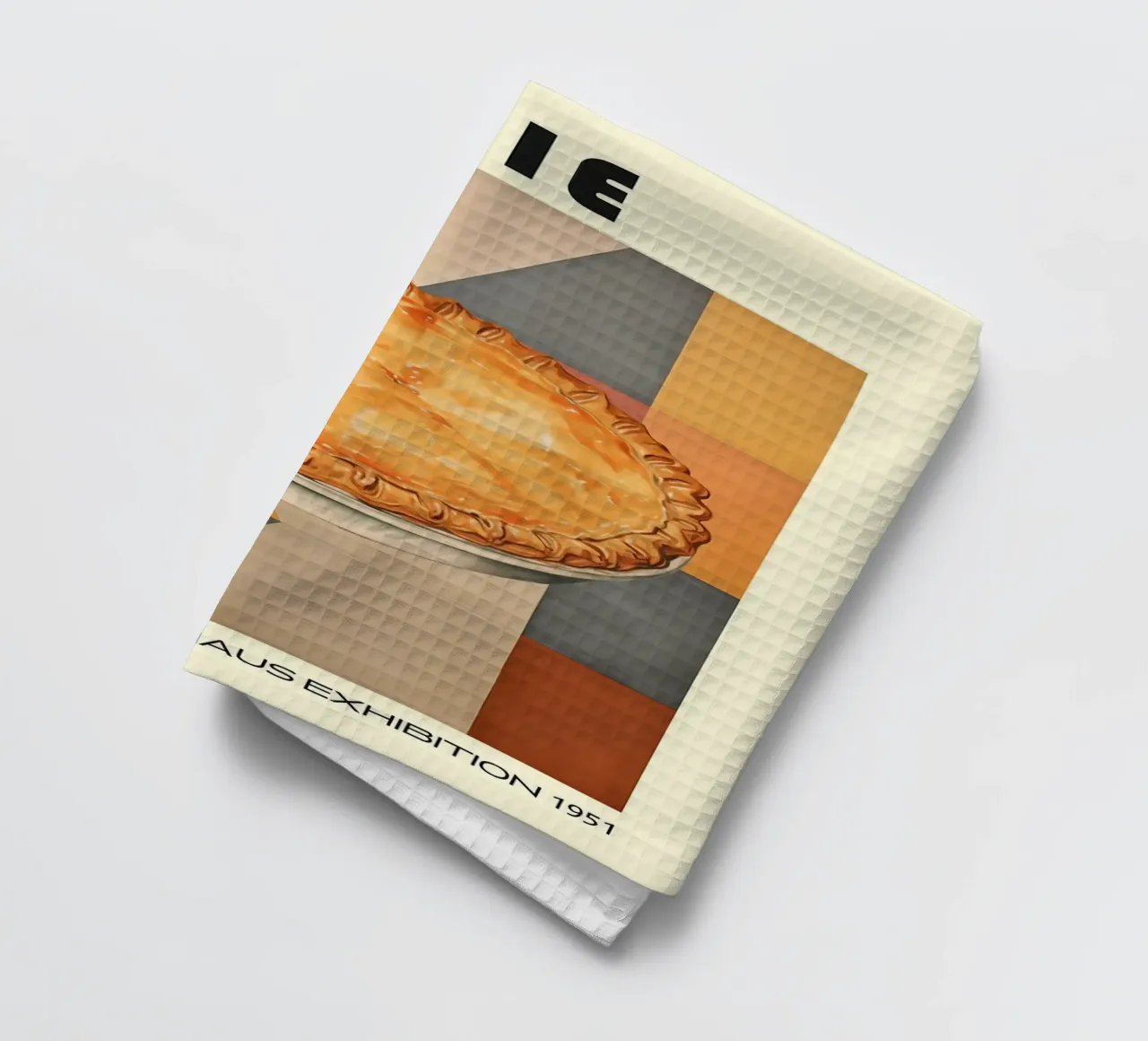 Pie Mid Century Food Kitchen tea towel by Patrick J Curtis