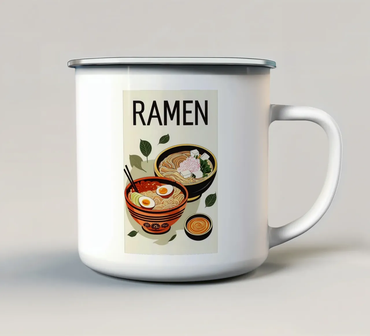 Ramen Bowls cibo giapponese tazza in smalto da Patrick J Curtis