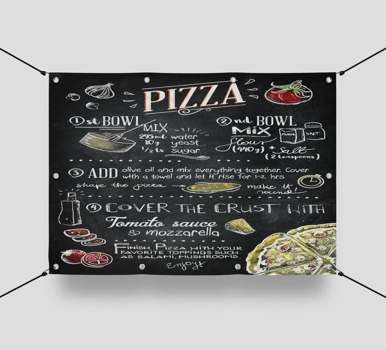 Pizza telo in pvc da Patrick J Curtis