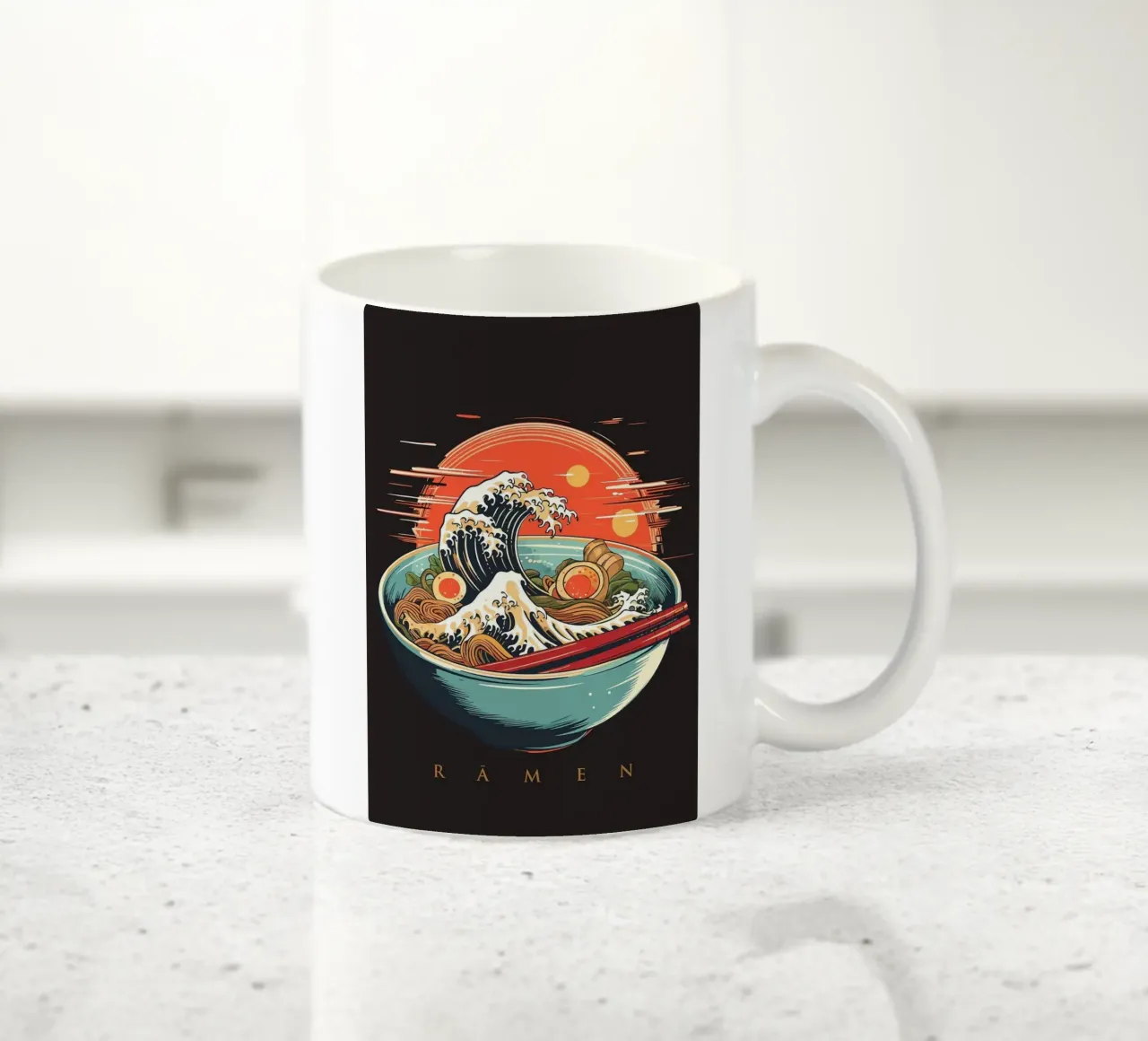 Tagliatelle Ramen tazza in ceramica da Patrick J Curtis