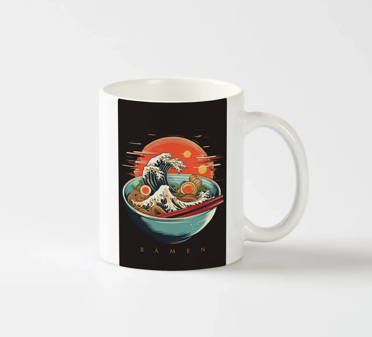 Tagliatelle Ramen tazza in ceramica da Patrick J Curtis