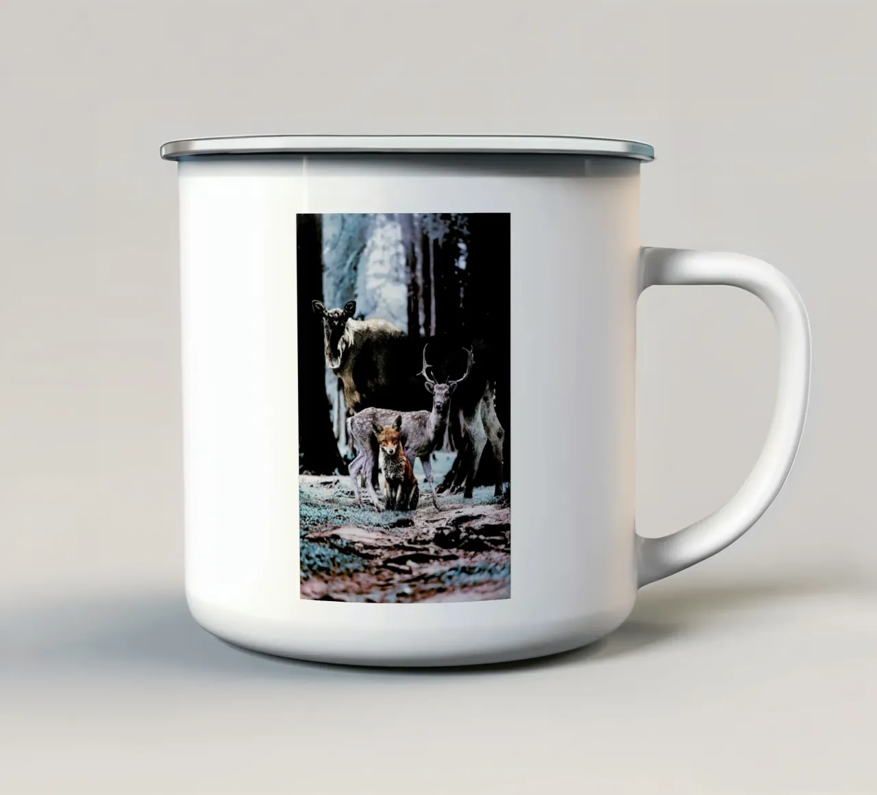Forest Friends tazza in smalto da Wouter Rikken