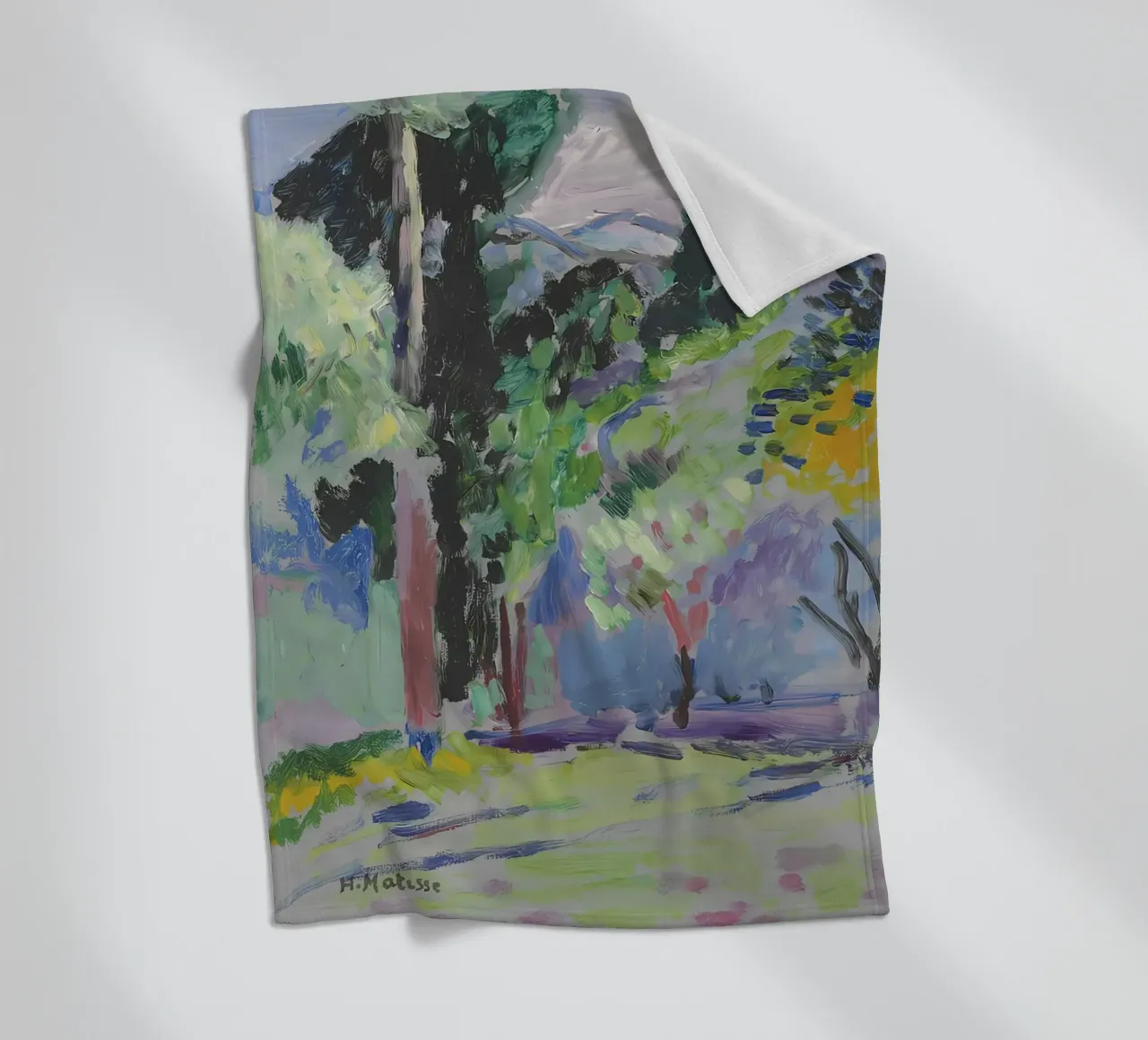 Landschaft a Collioure Fleecedecke von Vonda Shop
