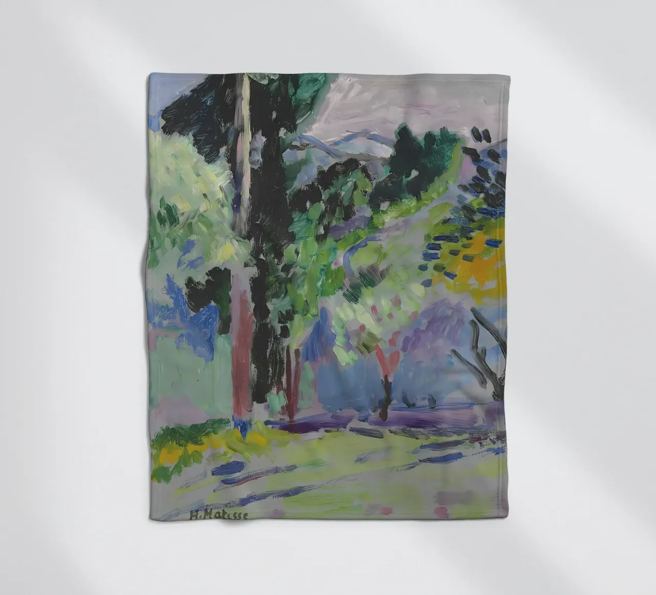 Landschaft a Collioure Fleecedecke von Vonda Shop