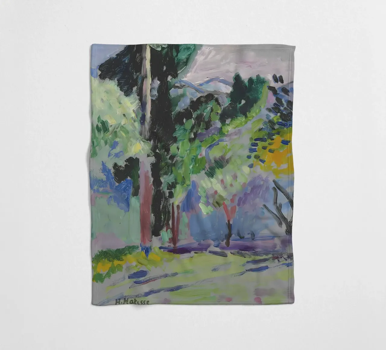 Landschaft a Collioure Fleecedecke von Vonda Shop