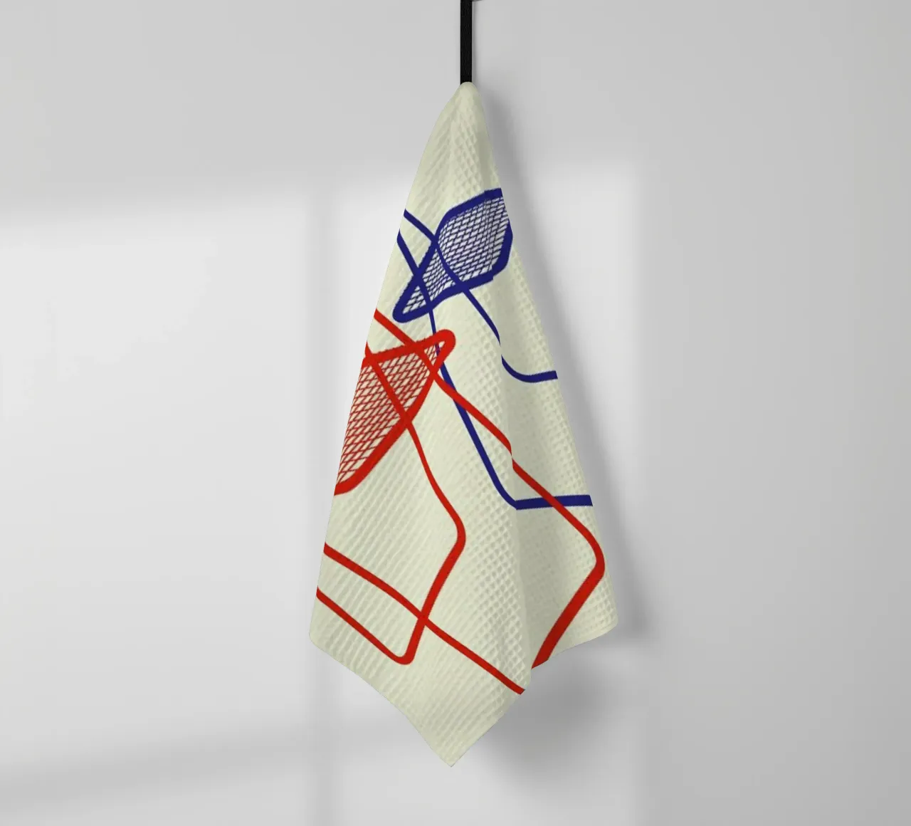 Ted Net Chair Red Blue canovaccio da cucina da Rosi Feist