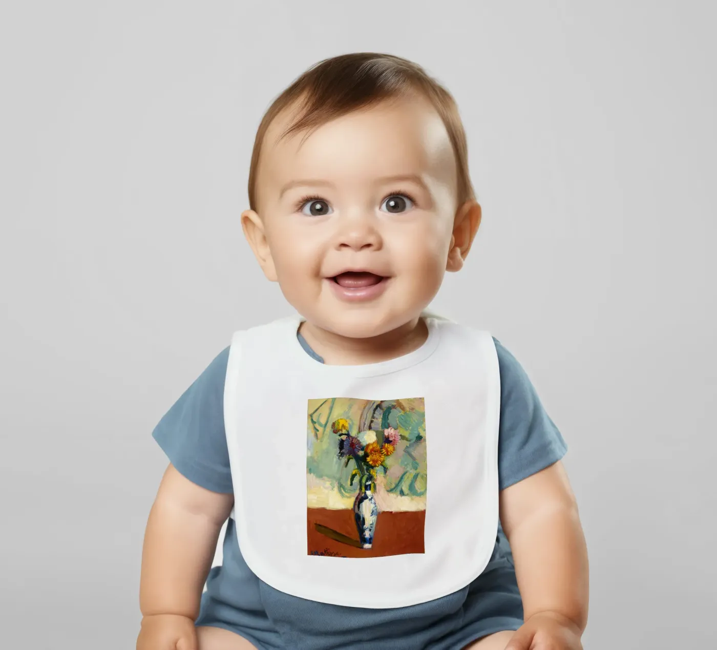 Vase baby bib by Vonda Shop