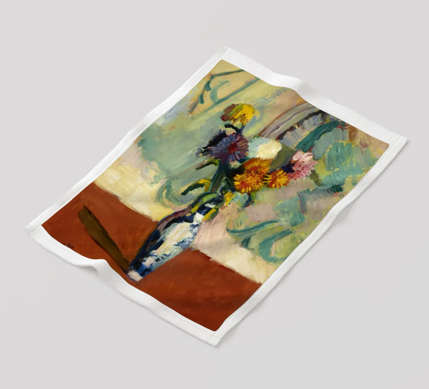 Vase fleece blanket by Vonda Shop