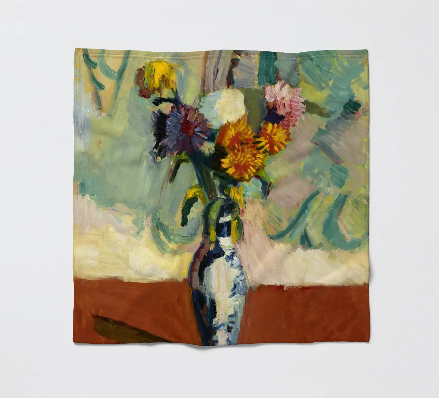 Vase fleece blanket by Vonda Shop