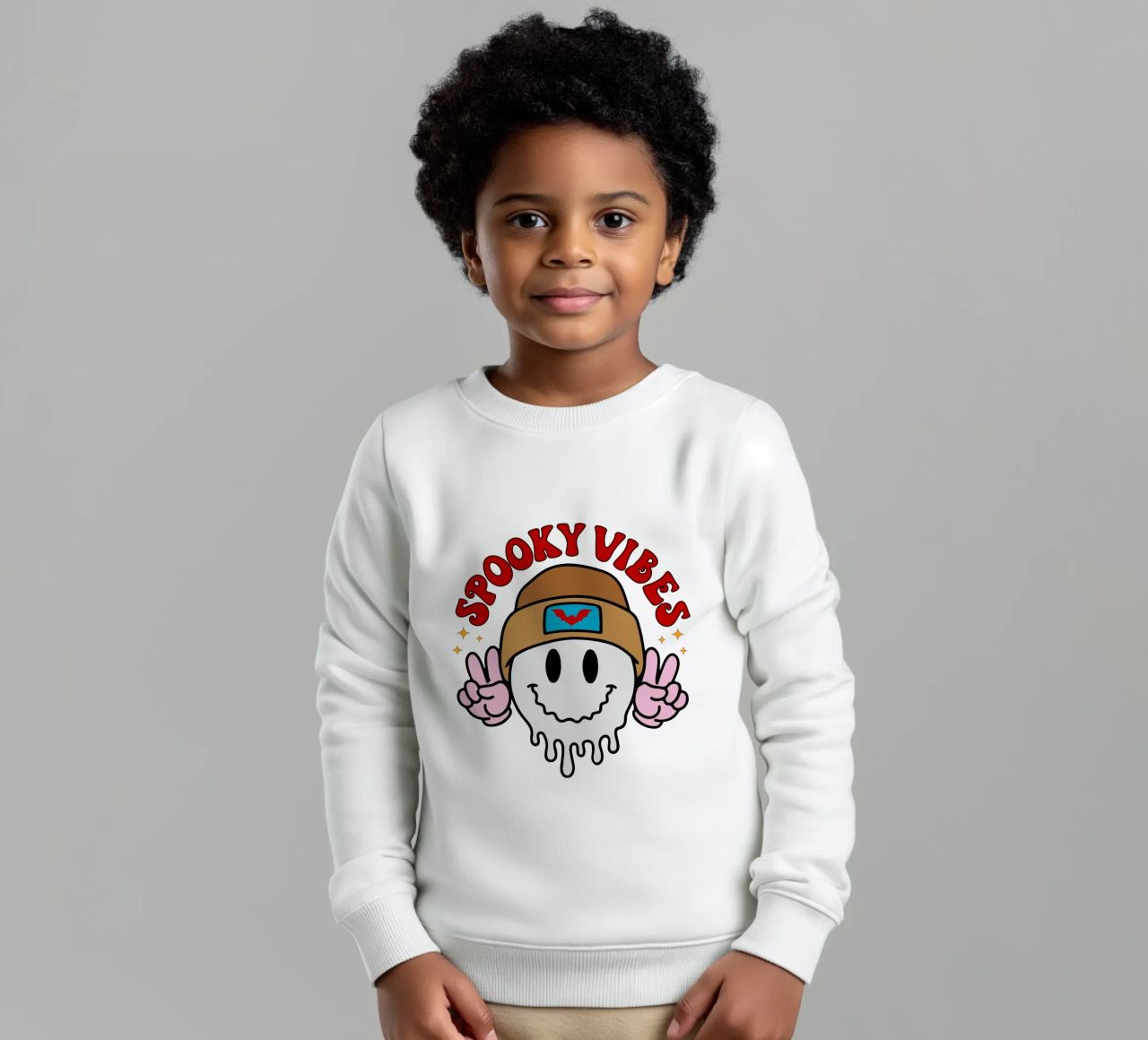 spooky vibes icon funny halloween sudadera para niño de ersanim