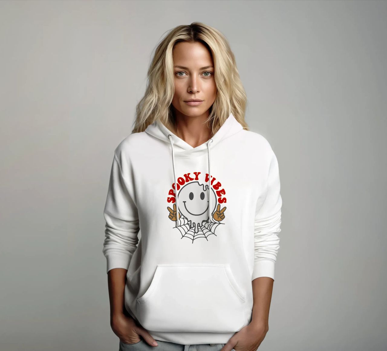 spooky vibes spider funny halloween sudadera con capucha de ersanim