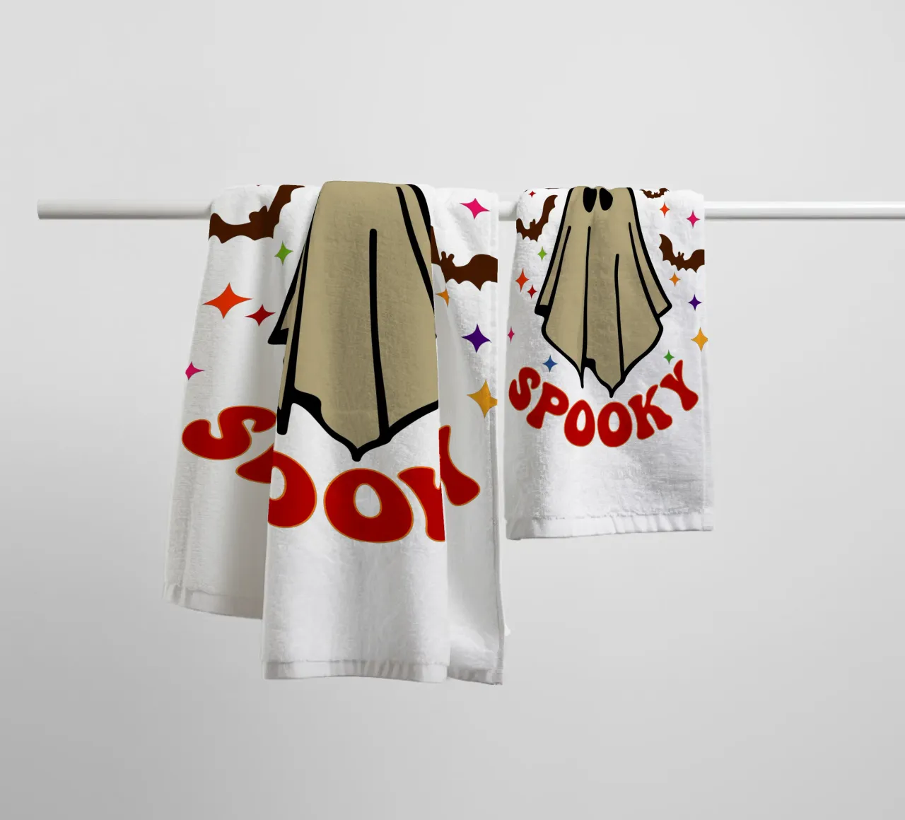 rester effrayant fantôme drôle halloween serviette de bain de ersanim