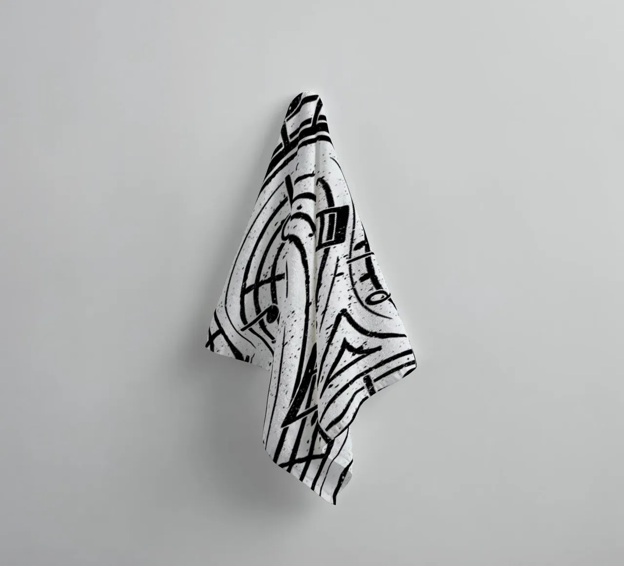 Musical Fingerprint towel by Tobe Fonseca