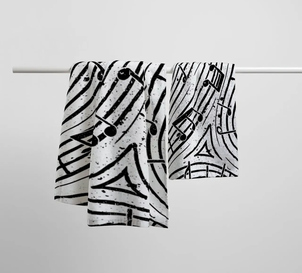 Musical Fingerprint towel by Tobe Fonseca