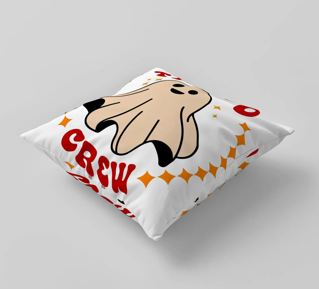 the boo crew funny halloween decorative cushion by ersanim