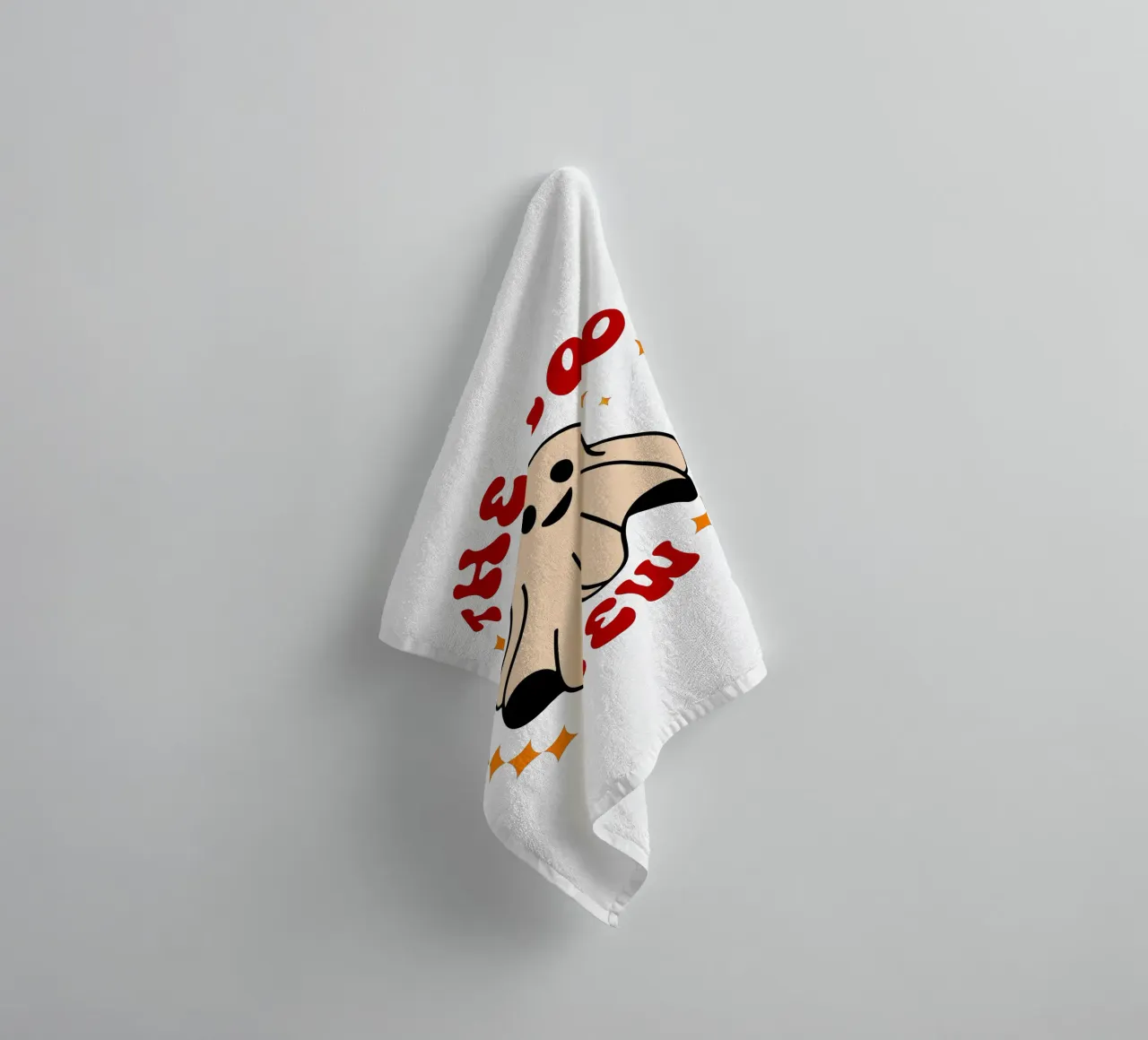 the boo crew funny halloween towel by ersanim