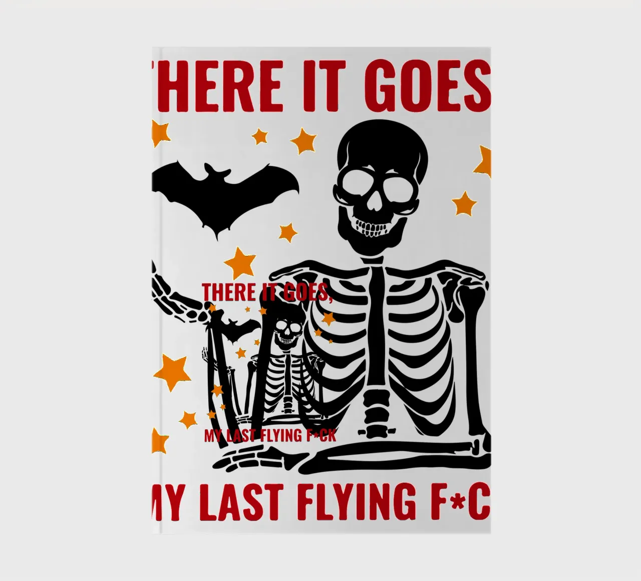 there it goes funny halloween notebook by ersanim