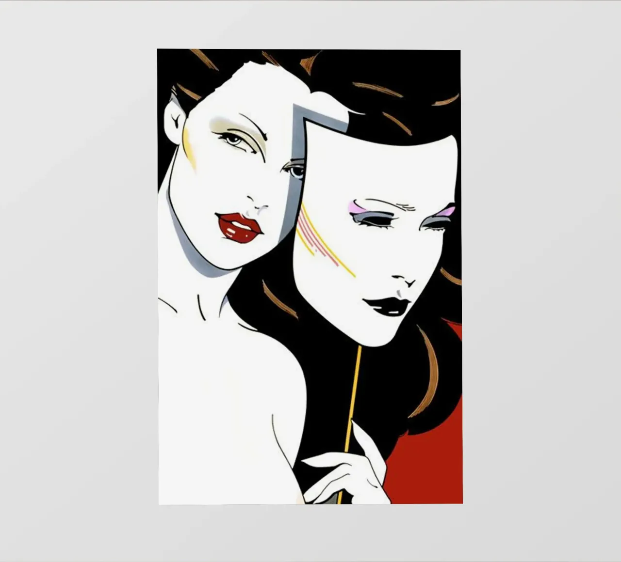 Patrick Nagel art pellicola backlit da Kabir