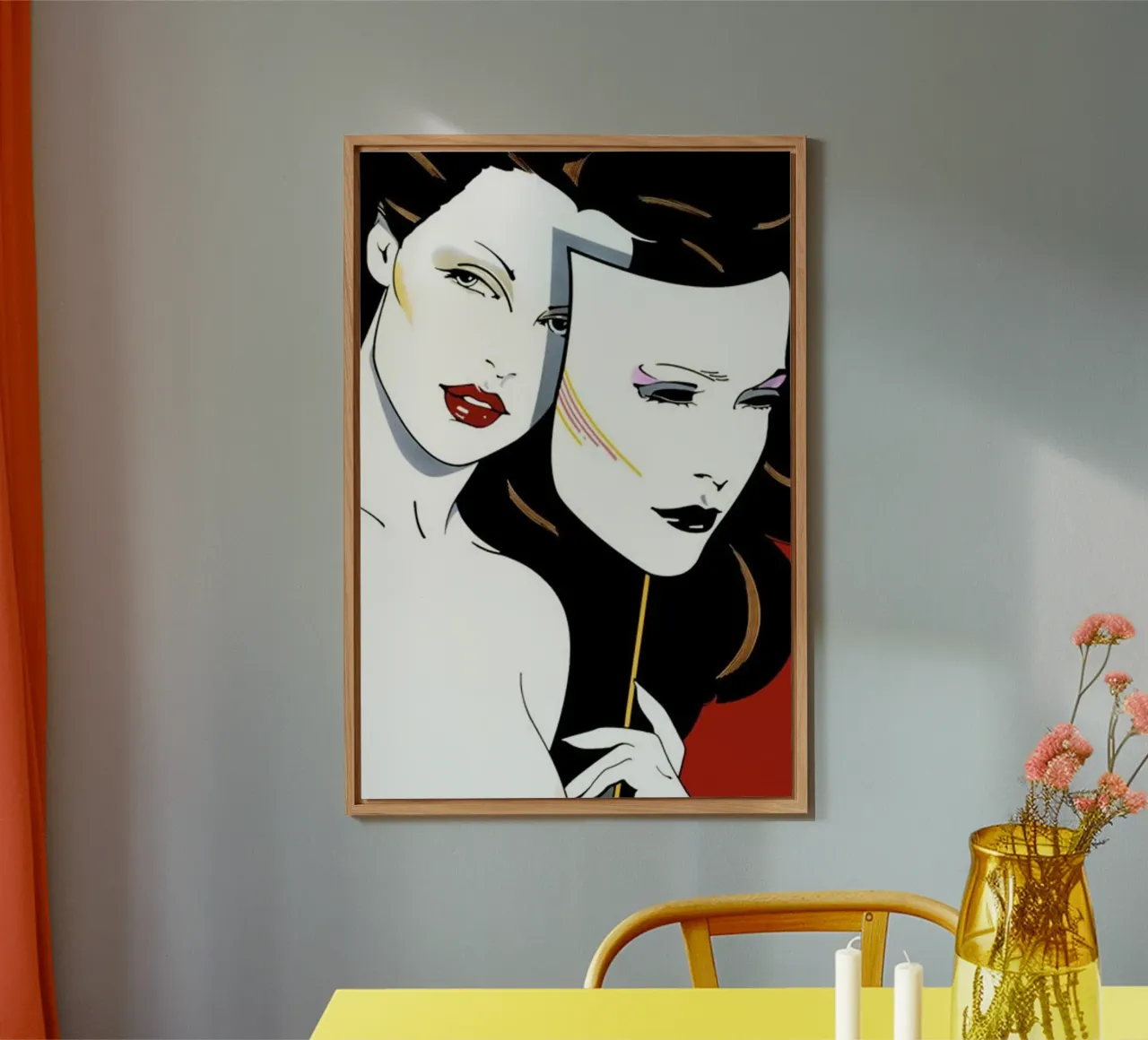 Patrick Nagel art alluminio dibond da Kabir