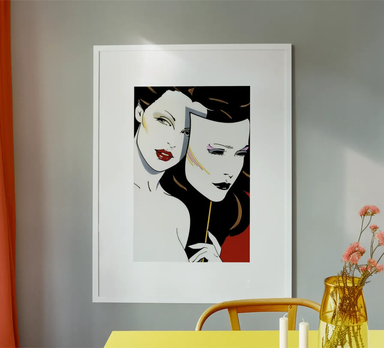 Patrick Nagel art carta hahnemühle da Kabir