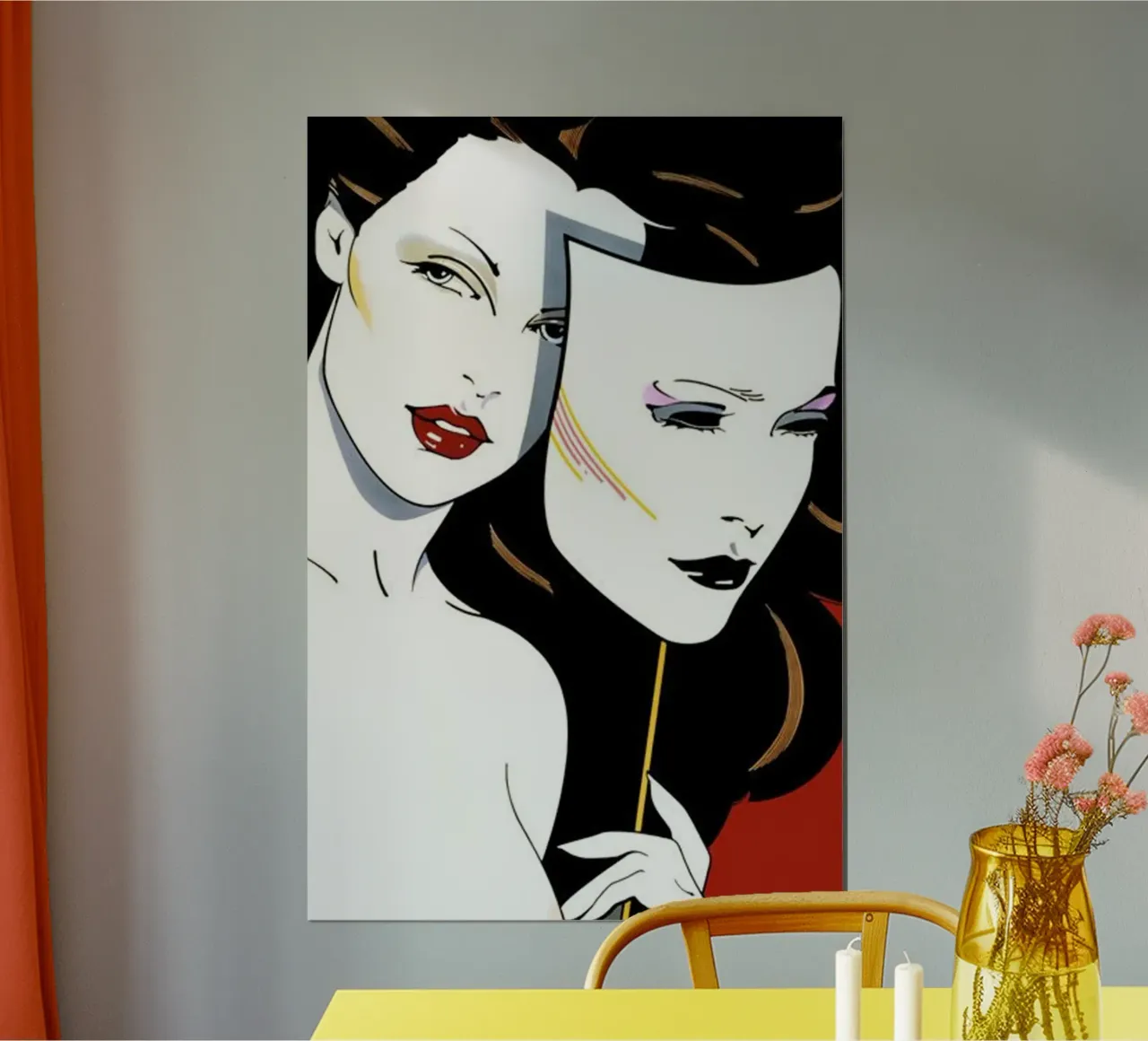 Patrick Nagel art carta hahnemühle da Kabir