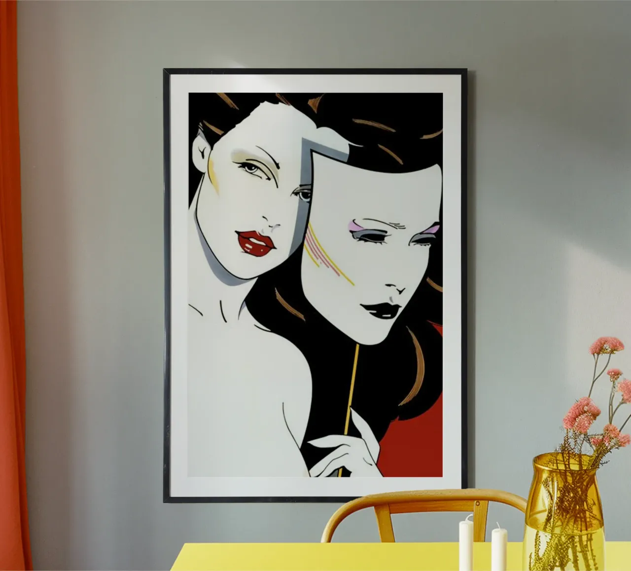 Patrick Nagel art carta hahnemühle da Kabir