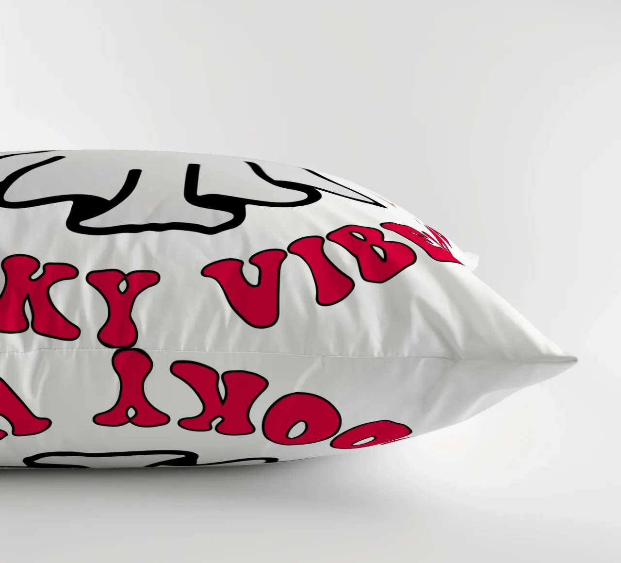 THICK THIGHT SPOOKY VIBES decorative cushion by ersanim
